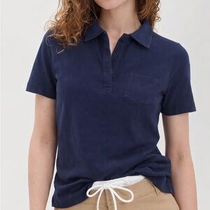 James Perse Cotton Distressed Slimfit Polo 4